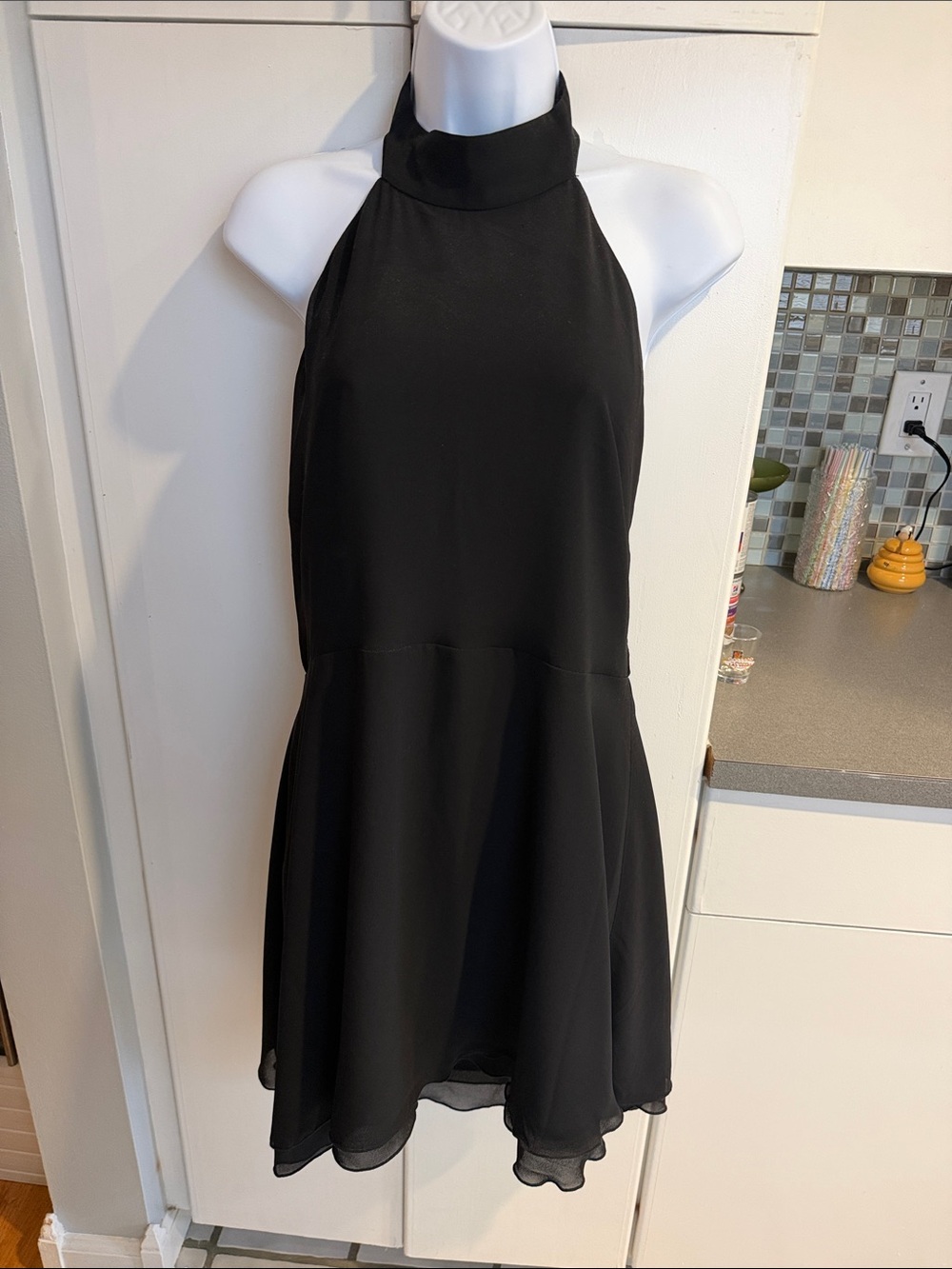Forever 21 halter neck chiffon dress